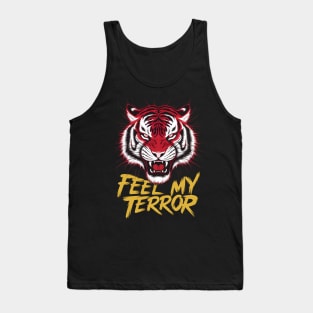 Furious Tiger: Feel My Terror Design Tank Top